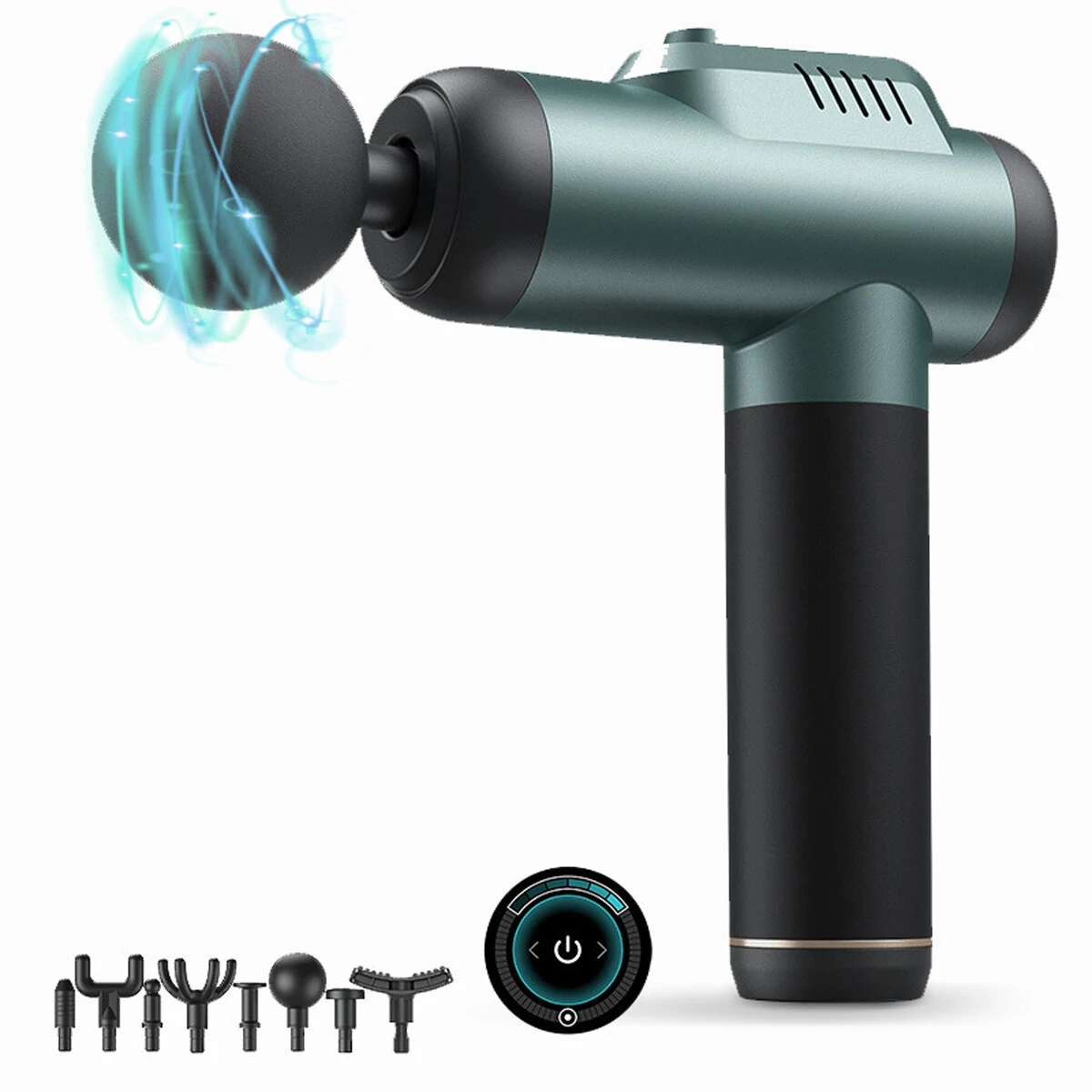 KONKA A1-8D Massage Guns Deep Tissue Percussion Muscle Massager 6 Gear Adjustable Type-C Rechargeable Power Display with 8 Heads (image for) KONKA A1-8D Massage Guns Deep Tissue Percussion Muscle Massager 6 Gear Adjustable Type-C Rechargeable Power Display with 8 Heads